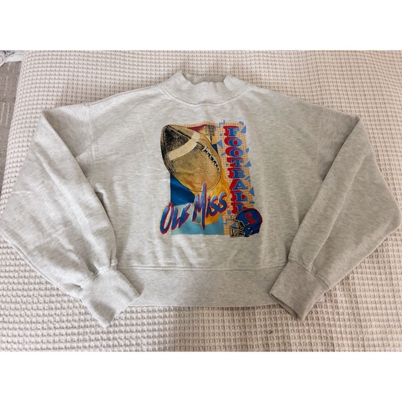 Chicka D Ole Miss Retro Mock Neck Sweatshirt - Picture 1 of 2